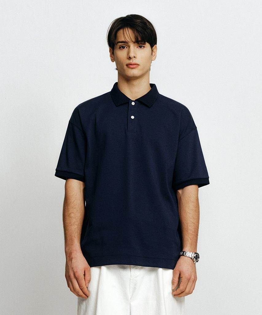 Dibeullu Relaxed Polo Shirt Navy