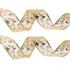 Ribbon Decorative With Dazzling Gold Stars And Musical Notes Great For Parties Christmas