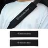 WVOS1 2Pcs Seat Belt Cover Car Styling Cotton Safety Shoulder Protector For Mercedes Benz AMG W203 W206 W220 W205 212 Auto Accessories