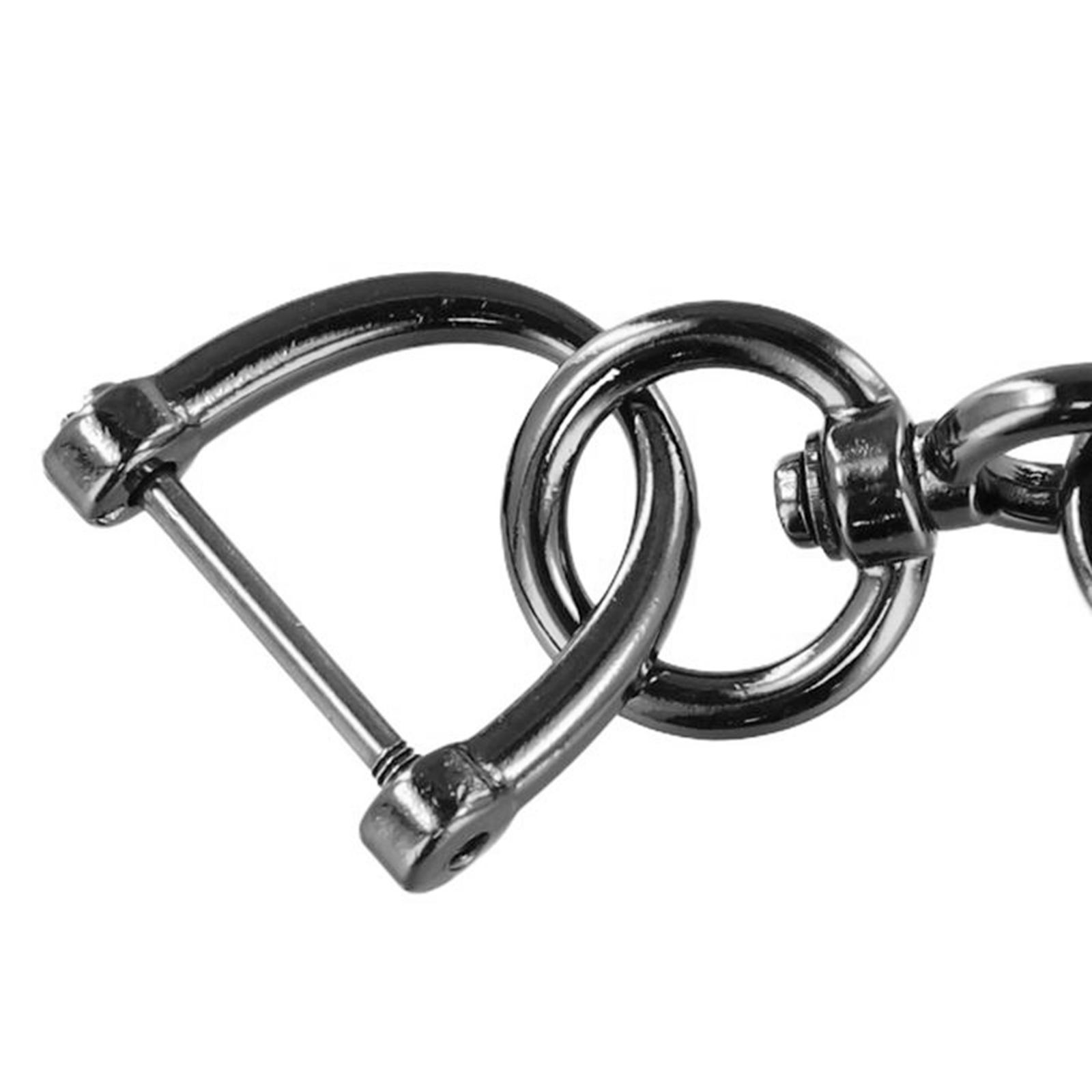 Брелок Пряжка в форме 8 Пряжка Автомобильный брелок Графитовый — фото 6