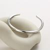 Waterproof C-shaped Twisted Open Bangle&Bracelet for Women Classic OL Couple Bangle Party Jewelry Gifts