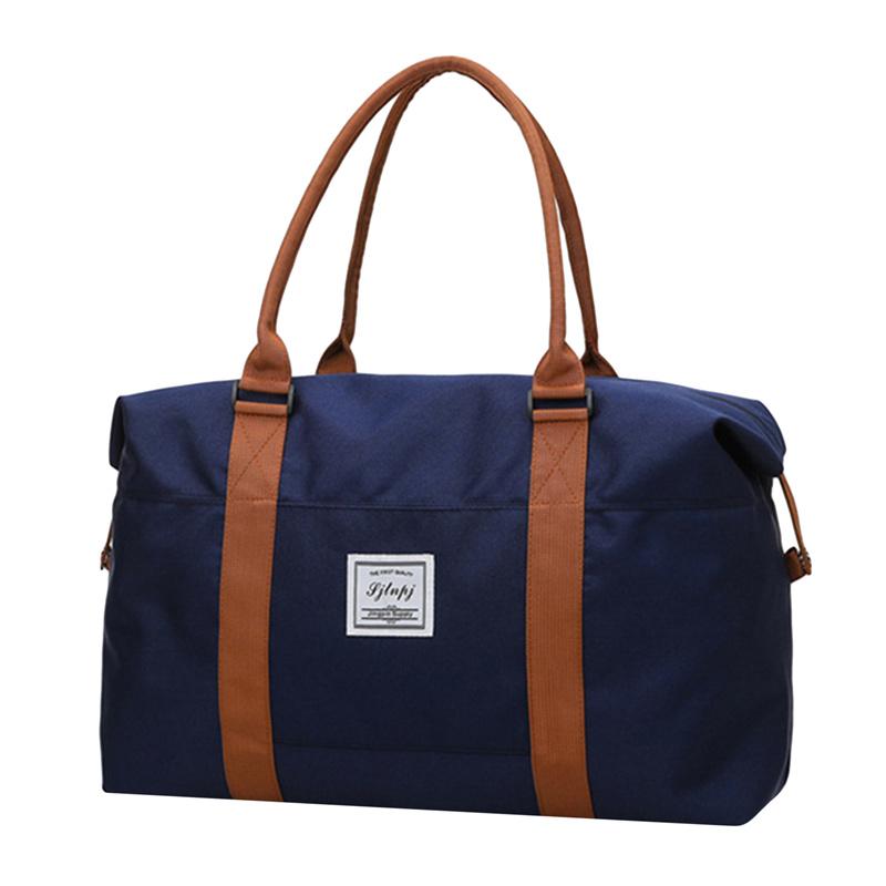 Fashion Large Travel Bag Women Cabin Tote Bags Handbag Oxford Cloth Canvas Waterproof Shoulder Bags Women Weekend Overnight Bag