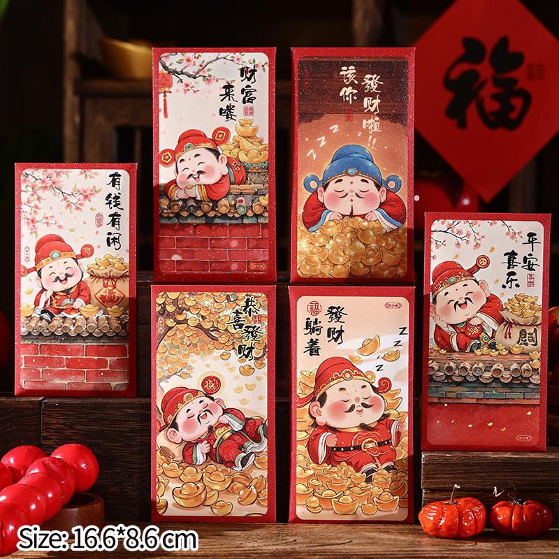 Pferdejahr Rote Umschläge Chinesisches Neujahr Rote Tasche Frühlingsfest Glücksgeld Verpackungsbeutel Hongbao Gruß Segen Geschenk