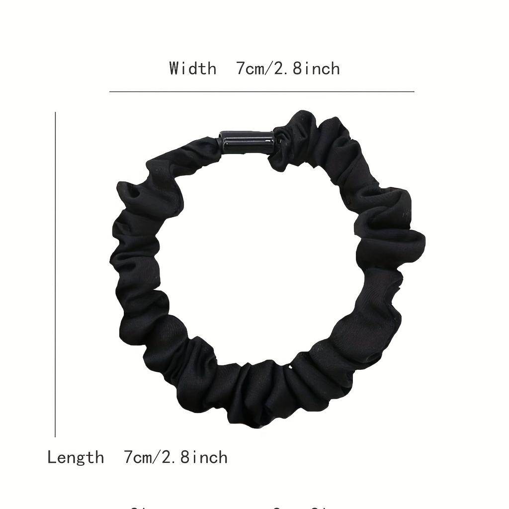 high qualitySet of 100 Satin Elastic Hair Scrunchies, Seamless Ponytail Holders, Assorted Hair Ties, And Bands Designed for Thick And Curly Hair.