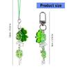 High Quality Beaded Clovers Keychain Sturdy Phone Pendant Phone Charm Accessory for Personalizing Your Phone or Bag