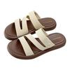 Women's Summer Flat Non-Slip One-Strap Z-Strap Sandals for Bathing and Beach