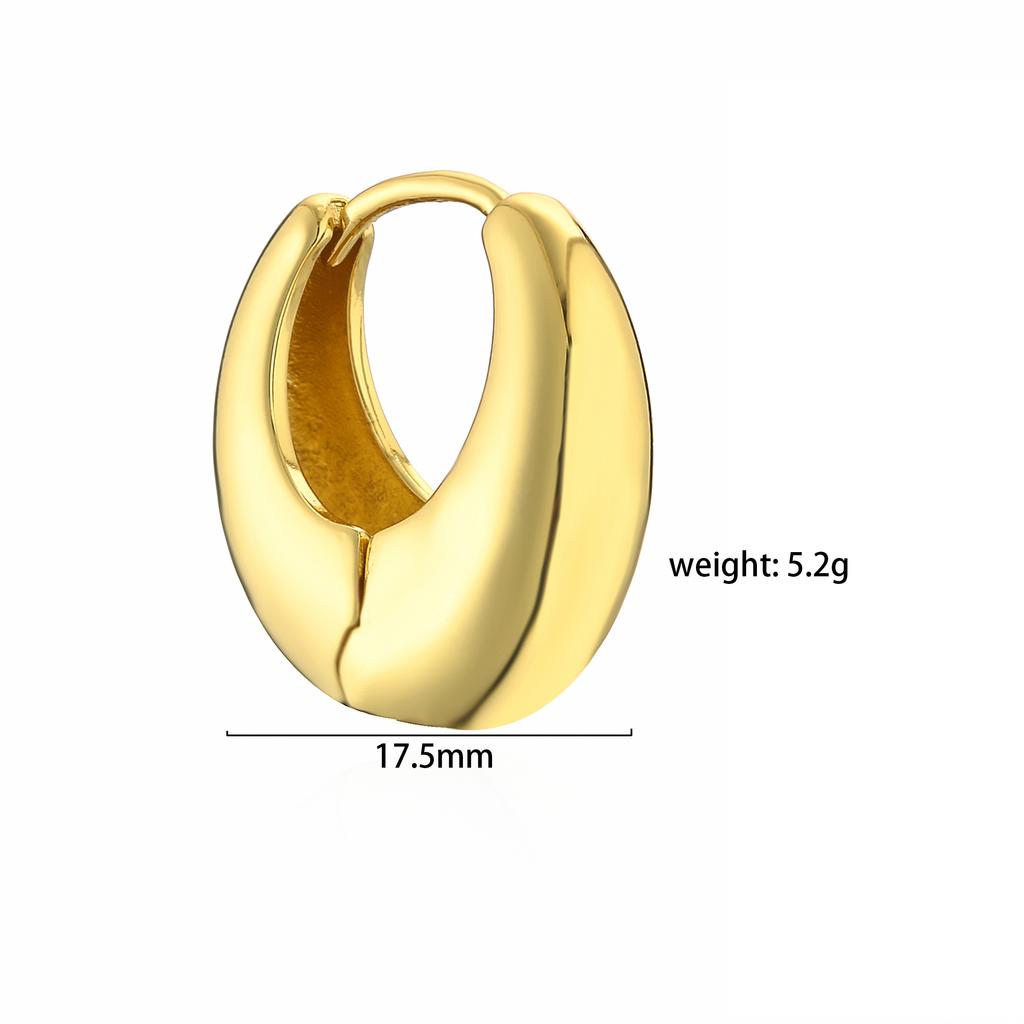 18K Gold Plated Brass Fashion Thick Round Circle Threads Textured Pearl Hoop Earrings for Women High Quality Zircon