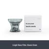 Nanshan Mr. Lingbi Glass Tea Filter Set: Creative Glass Strainer for Kung Fu Tea Ceremony.