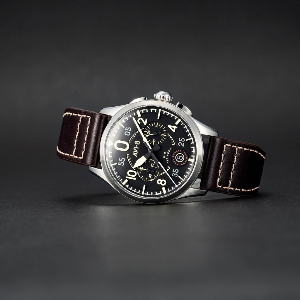 AVI-8 Spitfire Lock Midnight Oak Chronograph Quartz AV-4089-01 Orologio da uomo