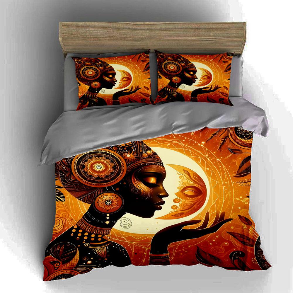 Radiant artistic silhouette. Bedding Duvet cover sets Duvet covers Pillowcases gifts (1 * Duvet Cover 2 * Pillowcases, without duvet insert)