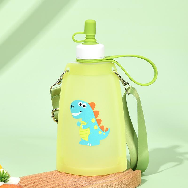 Children's Food Grade Folding Outdoor Student Sports Anti-choke Portable Water Cup