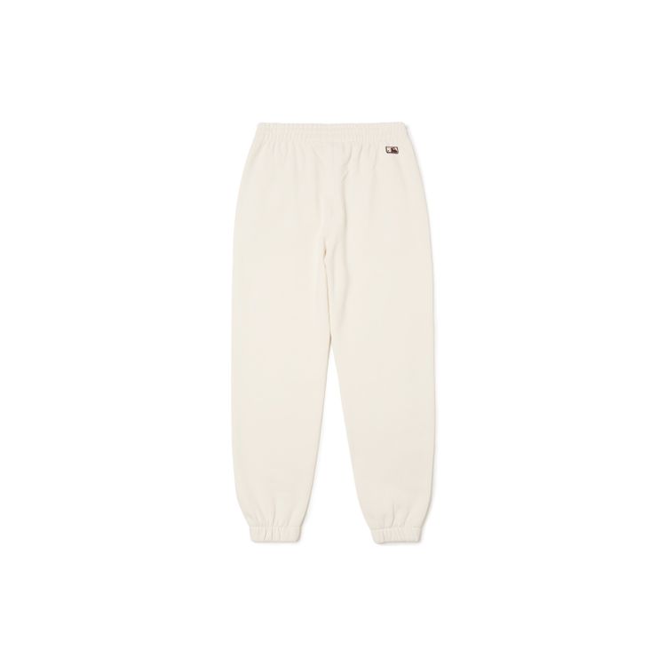 MLB New York Yankees Basic Logo Fleece Cuffed Sweatpants Unisex pants Ivory 3APT00216-50CRS