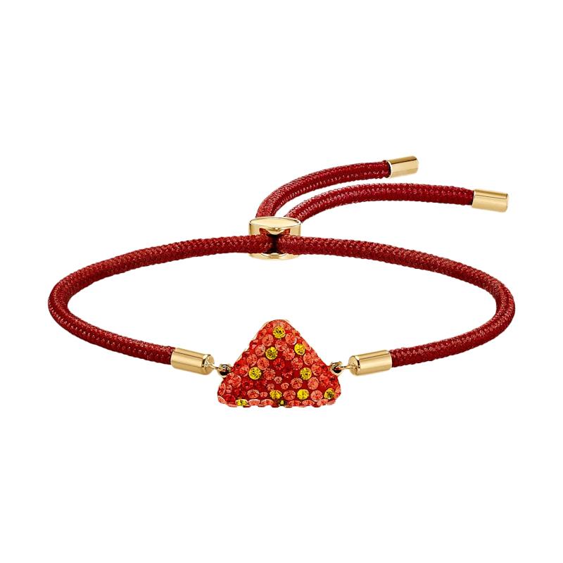 Swarovski Triangular woven rope bracelet women s red 5568269