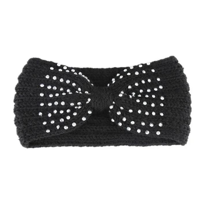 Winter Ear Warmer Headband Women Fashion Elastic Wool Knitted Headband Head Wrap Hairband Girls Elegant Hair Band Accessories