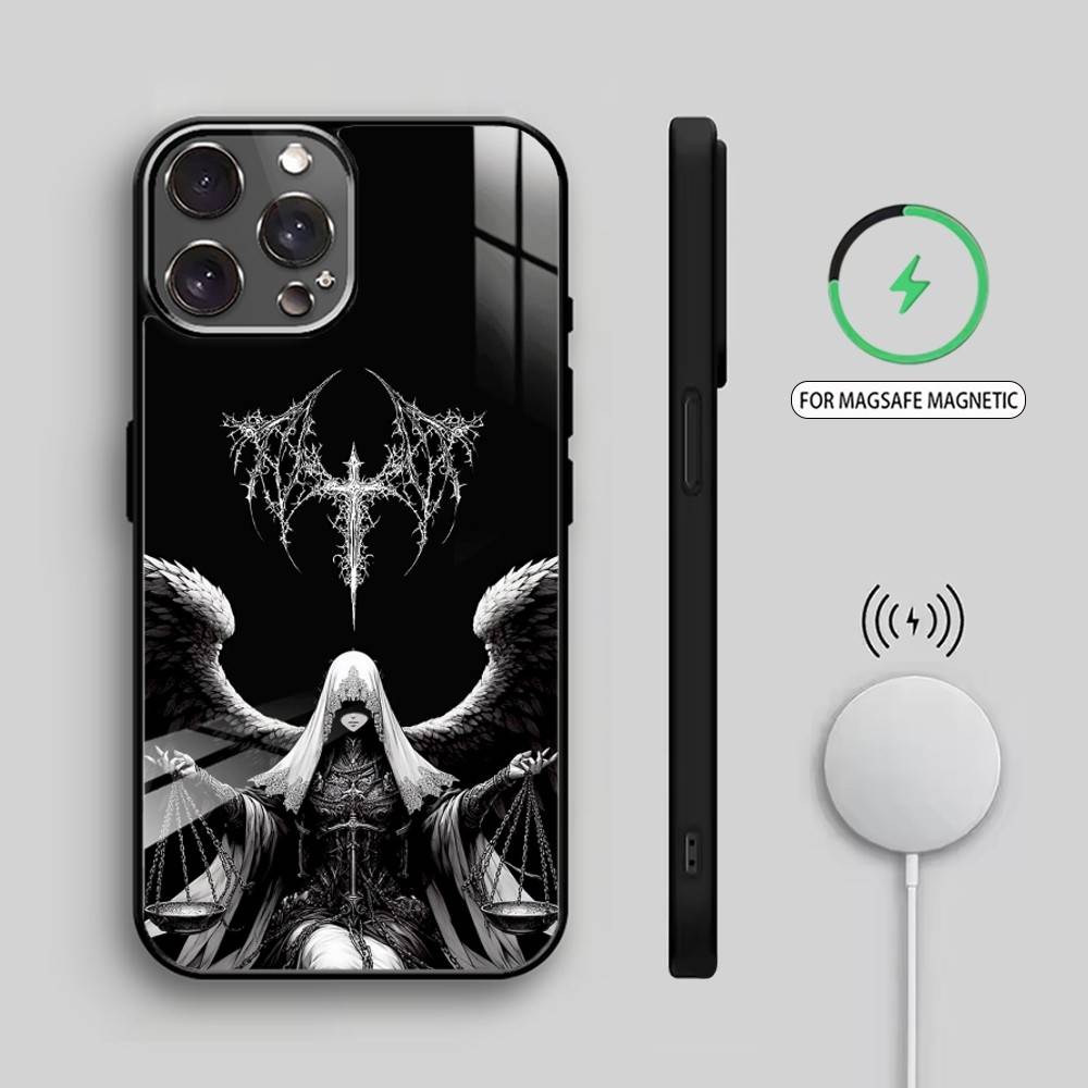 G-Gothic Girl Sculpture Retro    Phone Case For iPhone17,16,15,14,13,12,11 Plus,Pro Max Magnetic For Magsafe Wireless Charging