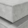 Coffee Table with LED Lights Concrete Grey 90 x 50 x 40 cm