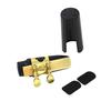 Soprano Sax Saxophone Mouthpiece Plastic with Cap Metal Buckle Reed Mouthpiece Patches Pads Cushions