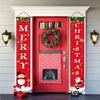 Christmas Snowman Door Curtain Banner Merry Christmas Decorations For Home 2025 Navidad Kerst Natal Noel Xmas Decor New Year