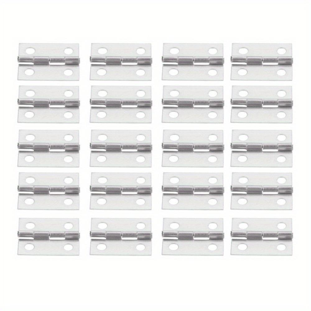 50 buc. Mini balama metalică mică pentru case 1/12 Garnituri de mobilier de dulapuri în miniatură pentru dulapuri 10 X 8 mm Feronerie pentru casă