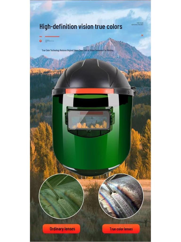 Fully Automatic Color-Changing Anti-Scald MIG Welding Protective Mask