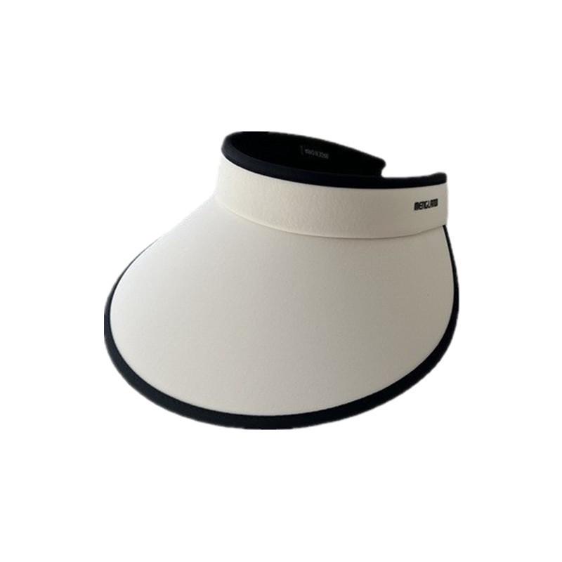 Summer Women's Open-Top Ice Silk Sun Hat: Foldable, UV Protective, Fashionable Wide Brim