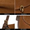 2026 A/W Matte Leather Saddle Bag - Women's Genuine Nubuck Underarm Crossbody Purse, Versatile Shoulder Bag for Ladies