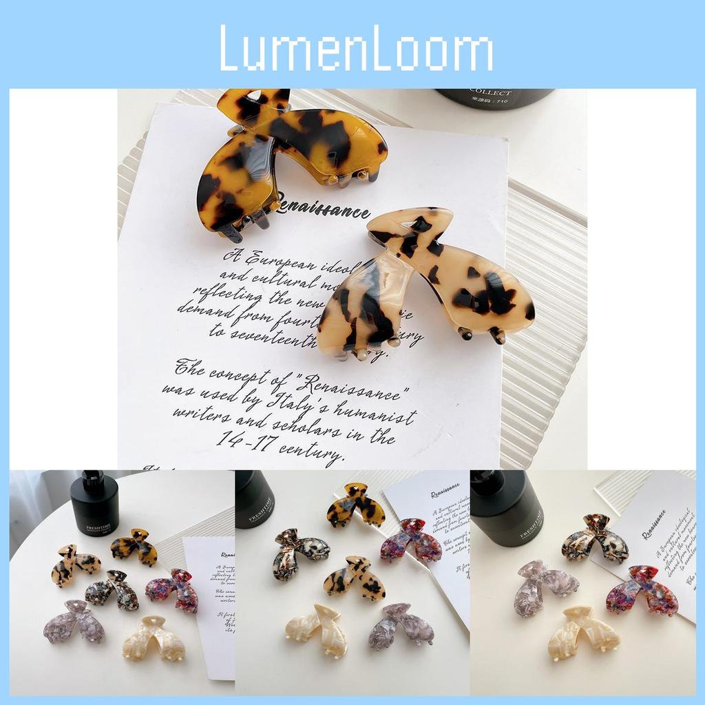 Stylish Retro Tortoiseshell Acetate Hair Clip For Women In Gemstone White Perfect For Summer Fashion