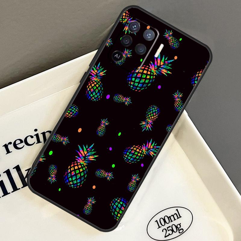Tropical Pineapple Case For OPPO A52 A72 A5 A9 A31 A53 A15 A16 A17 A54 A74 A94 A76 A96 A54S A57S A53S Cover
