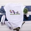 Cute Hedgehog Red Heart Balloon Print T Shirt Women Cartoon Animal Love Graphic Short Sleeve Valentine Casual Aesthetic Tee