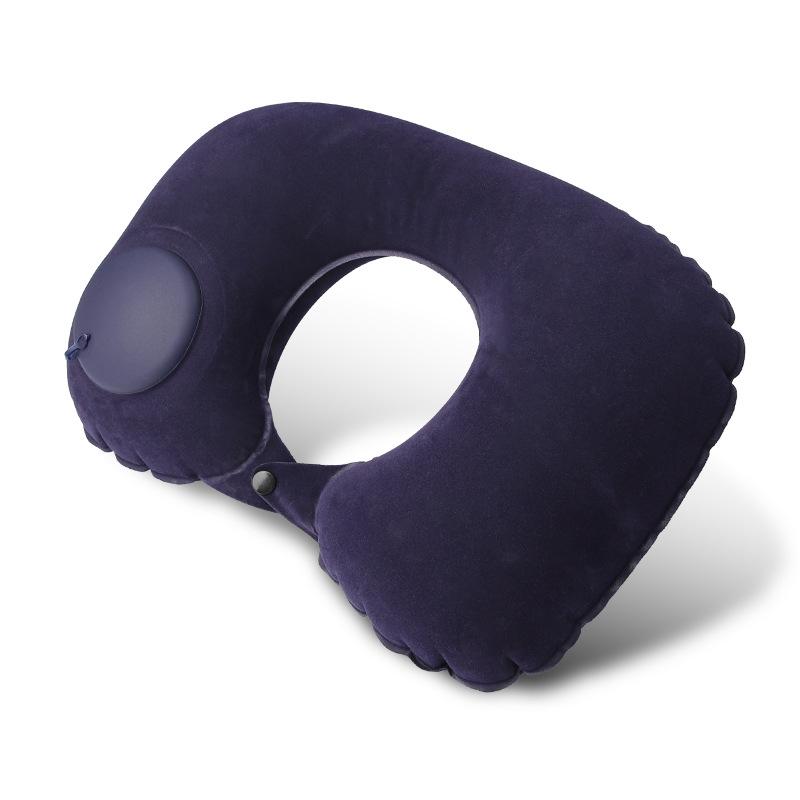 Custom Inflatable U-Shaped Travel Neck Pillow for Car & Airplane
