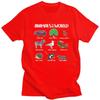 Animals Of The World T Shirt for Men Pure Cotton Tshirt Humor Streetwaer Short Sleeve Tee Shirt Slim Fit Clothing Gift