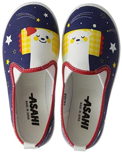 Asahi P101 Girls' Animal Series Sneakers, Polar Bear, Size 17.0 Cm, 2E
