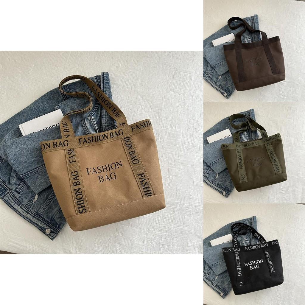 Stylish Large Capacity Canvas Tote Bag For Women Perfect For Spring Fashion And Daily Use