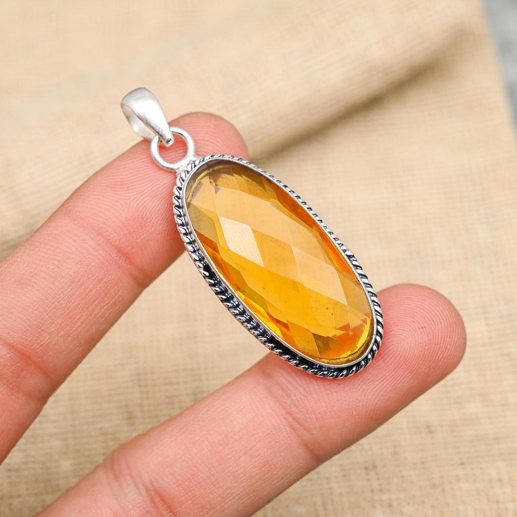 Bijuterii de nuntă din argint 925 realizat manual cu topaz cu miere