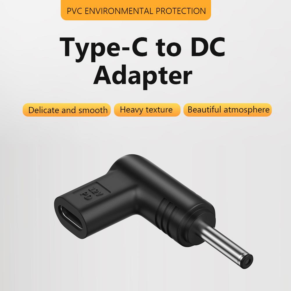 Convertitore per Spina 12V PVC USB Tipo C Femmina a DC Maschio Tipo Universale Adattatore di Alimentazione da USB-C a DC Multifunzionale per Router Tablet