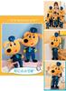 Sheriff Labrador Plush Toy Cute And Soft Stuffed Animal For Kids 35cm Height Pp Cotton Filling