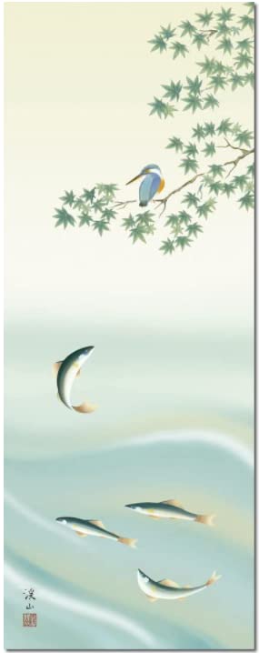 Rolo pendurado Rolo pendurado Ito Keizan Flores e Pássaros das Quatro Estações de e pintura de pássaros rolo pendurado pendurado / - (conjunto quatro) (flor /