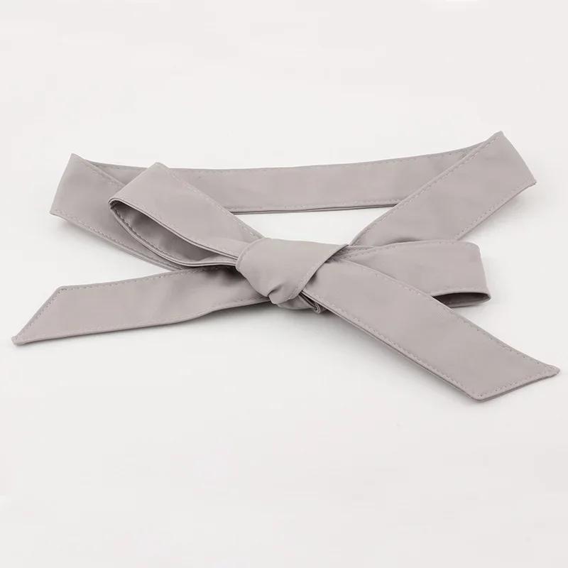 New Summer Fashion PU Leather Belt Soft Dress Belts Wide Corset Strap Female Clothes Decoration Accessories Supplies Solid Color