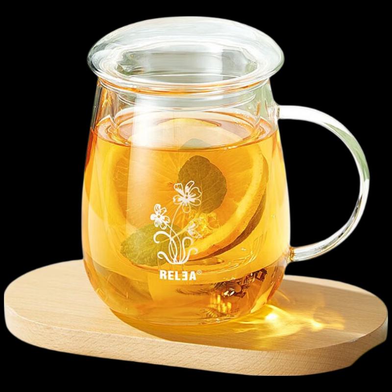 RELEA Mushroom High Borosilicate Glass Tea Cup