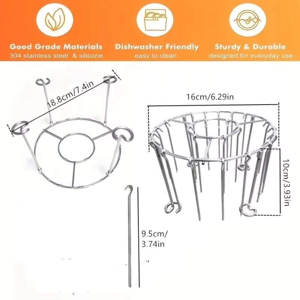 Detachable Vertical Grill Rack Vertical Barbecue Skewer Bracket  for Air Fryer Accessory