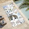 Cartoon cute M-mofusand Towel Drying Bath Towel Applicable To Light Swimming Camping Yoga Beach Out