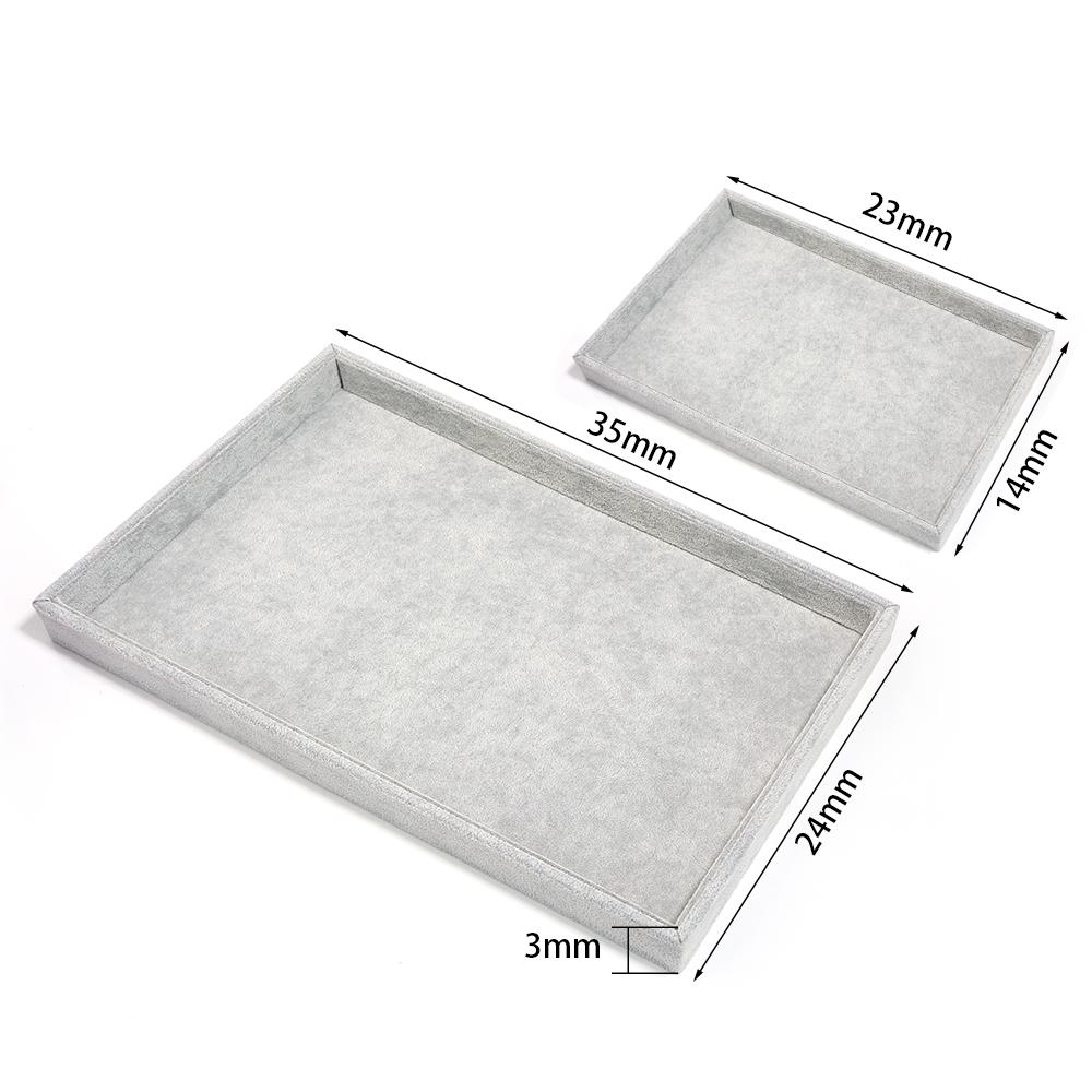 1Pcs Velvet Jewelry Display Colorful Exquisite Holder Portable Ring Earrings Necklace Organizer DIY Jewelry Storage Box Trays