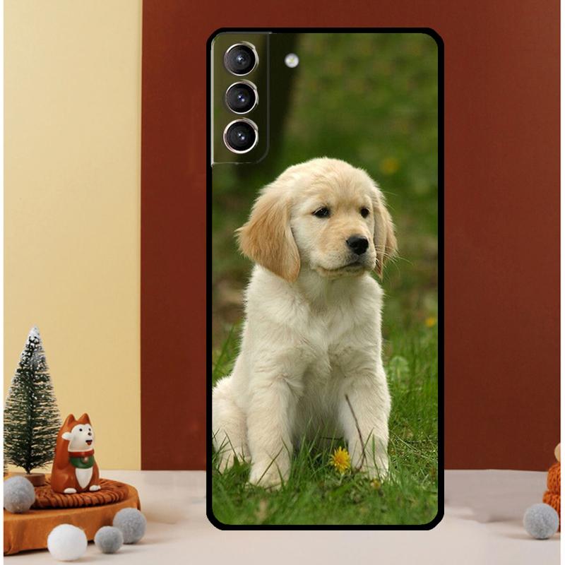 Golden Retriever Dog Case For Samsung Galaxy S23 Ultra S24 S22 Note 20 Ultra 10 Plus S8 S9 S10 S20 S21 FE Cover