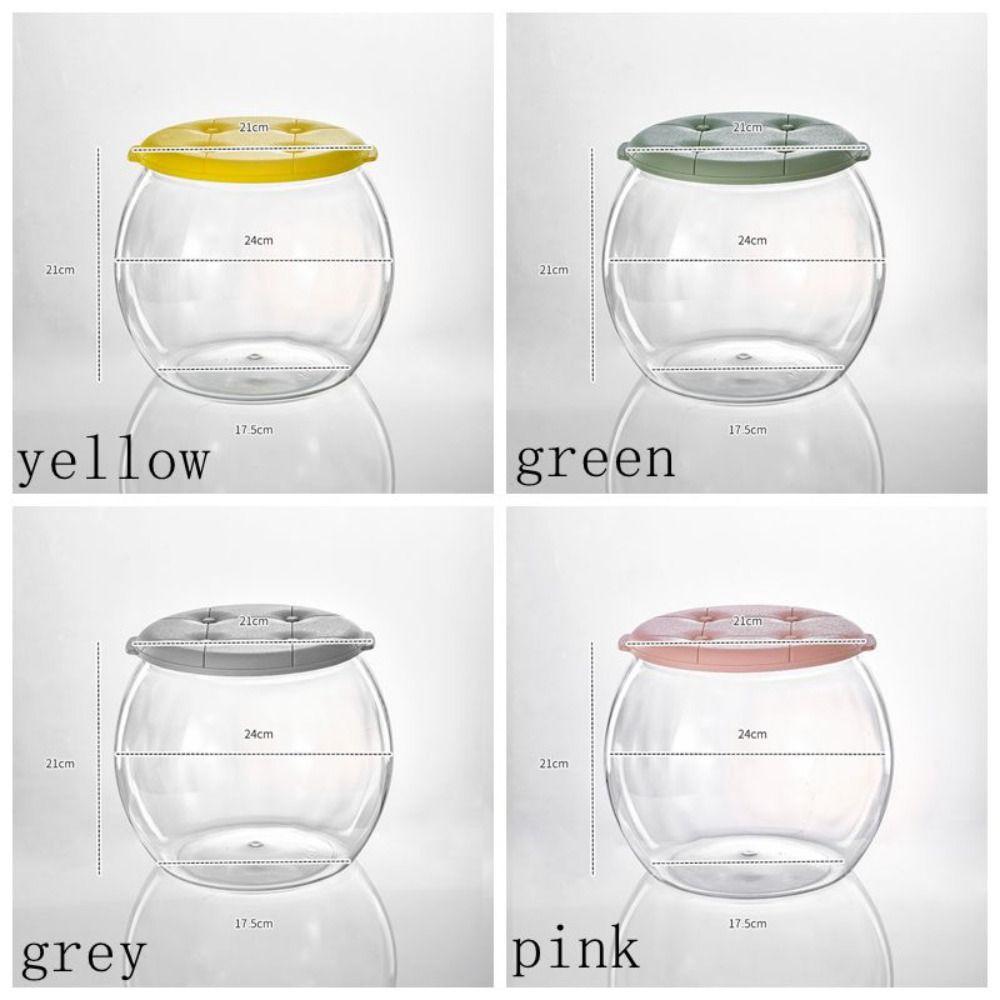 Transparent Storage Box Stool Multipurpose Children Storage Bench Plastic Round Stool  Living Room
