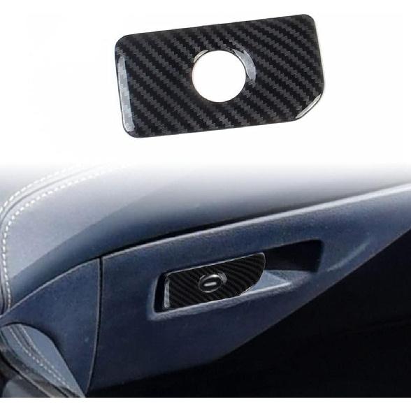 Carbon Fiber Glove Box Handle Switch Cover Trim for Dodge RAM 1500 2500 3500 2019-2026