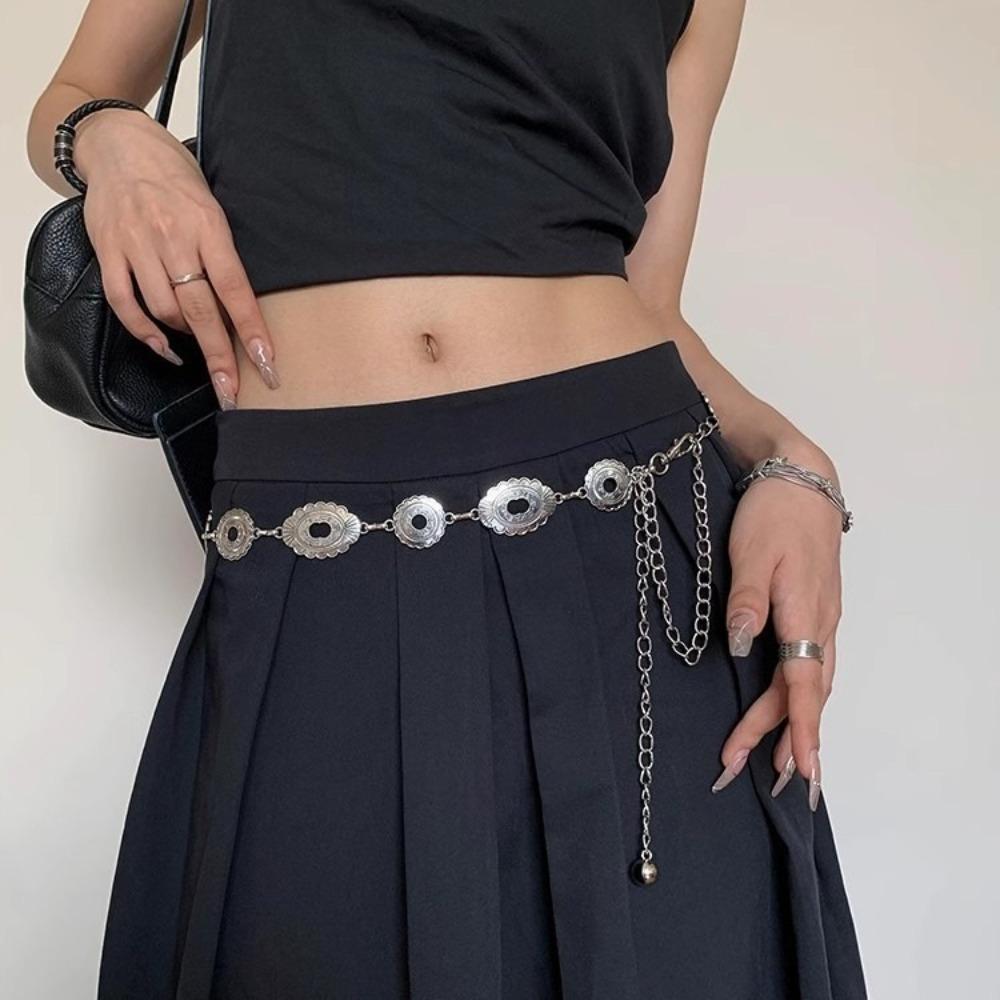 Metallketten-Gürtel Gold Silber Kleidergürtel Kette Neu Taillenkette Frauen