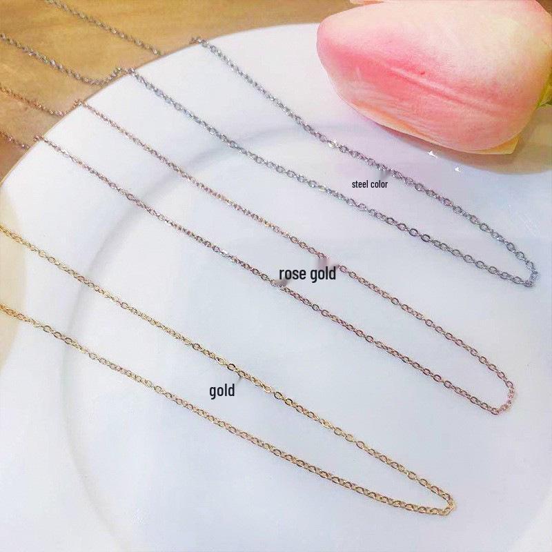 Korea's Best-Selling Clavicle Pendant Necklace - Super Fairy Titanium Steel Jewelry for Women