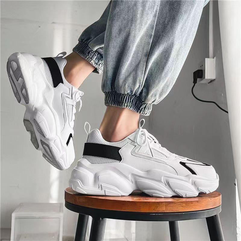 Fashion Breathable Male Sports Shoes Cushioned Insole Deals Low Price Miked Colour On Clearance Light Gym Men's Casual Sneakers Original