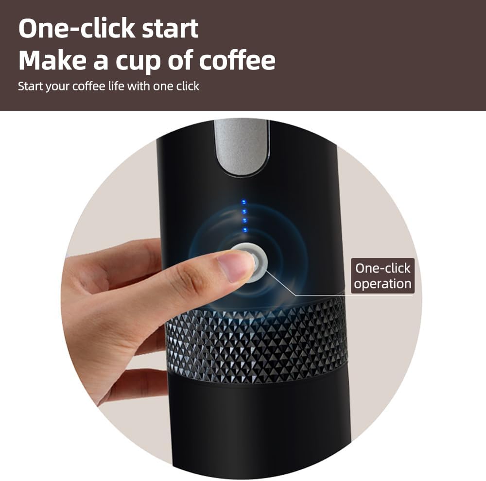 Mini Portable Electric Espresso Coffee Machines Rechargeable Wireless Fully Automatic Handheld Capsule Coffee Machine