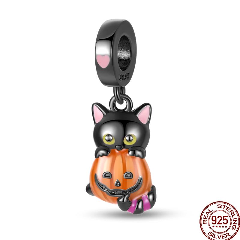 New Copper Black Cat Unicorn Pet Animal Series Beads Suitable For 3Mm Original Bracelet Diy Gift
